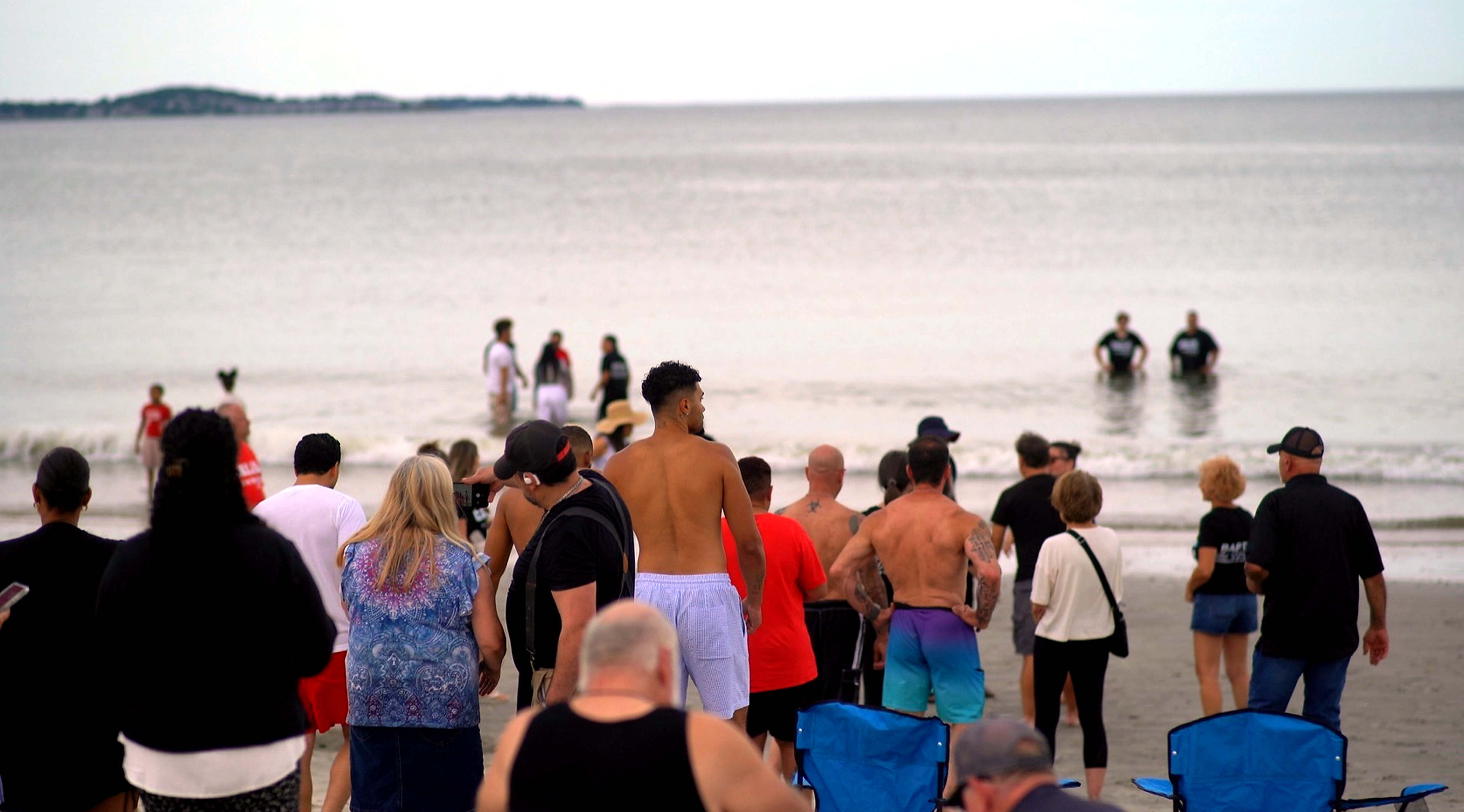 Featured photograph from the Revere Beach public baptism