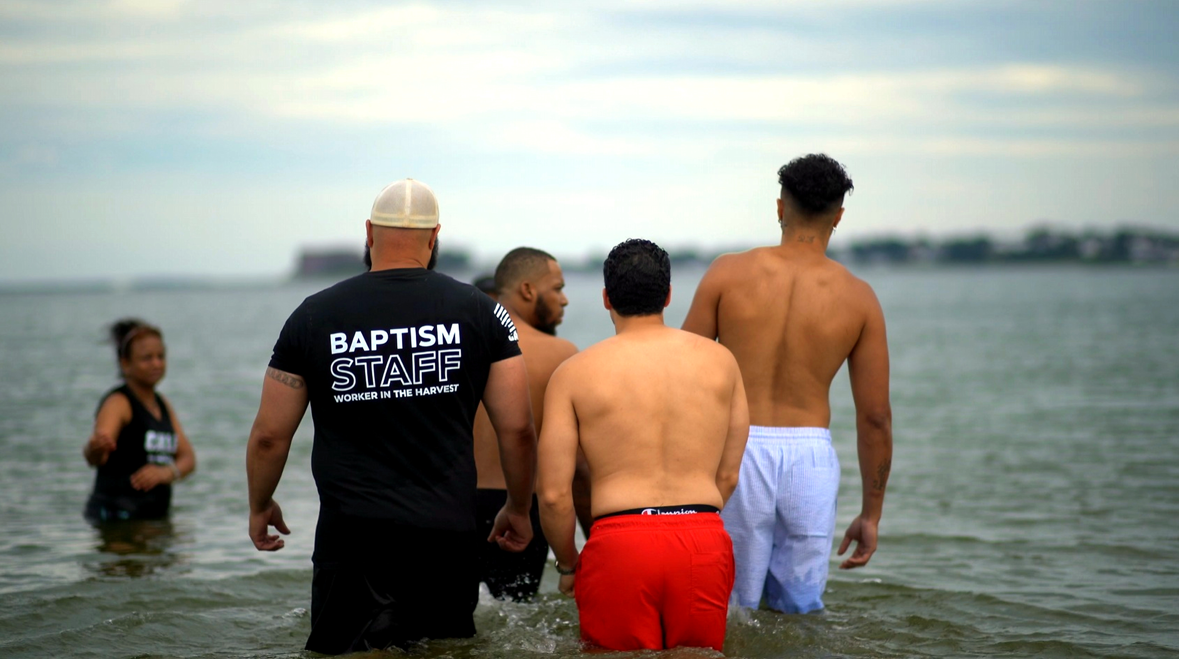 Featured photograph from the Revere Beach public baptism