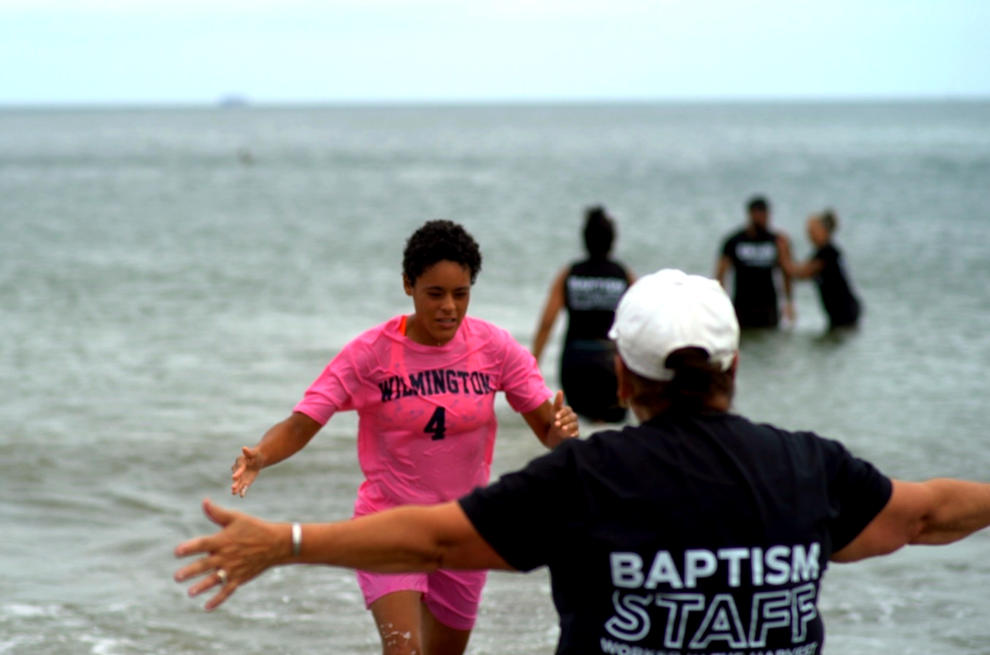 Featured photograph from the Revere Beach public baptism