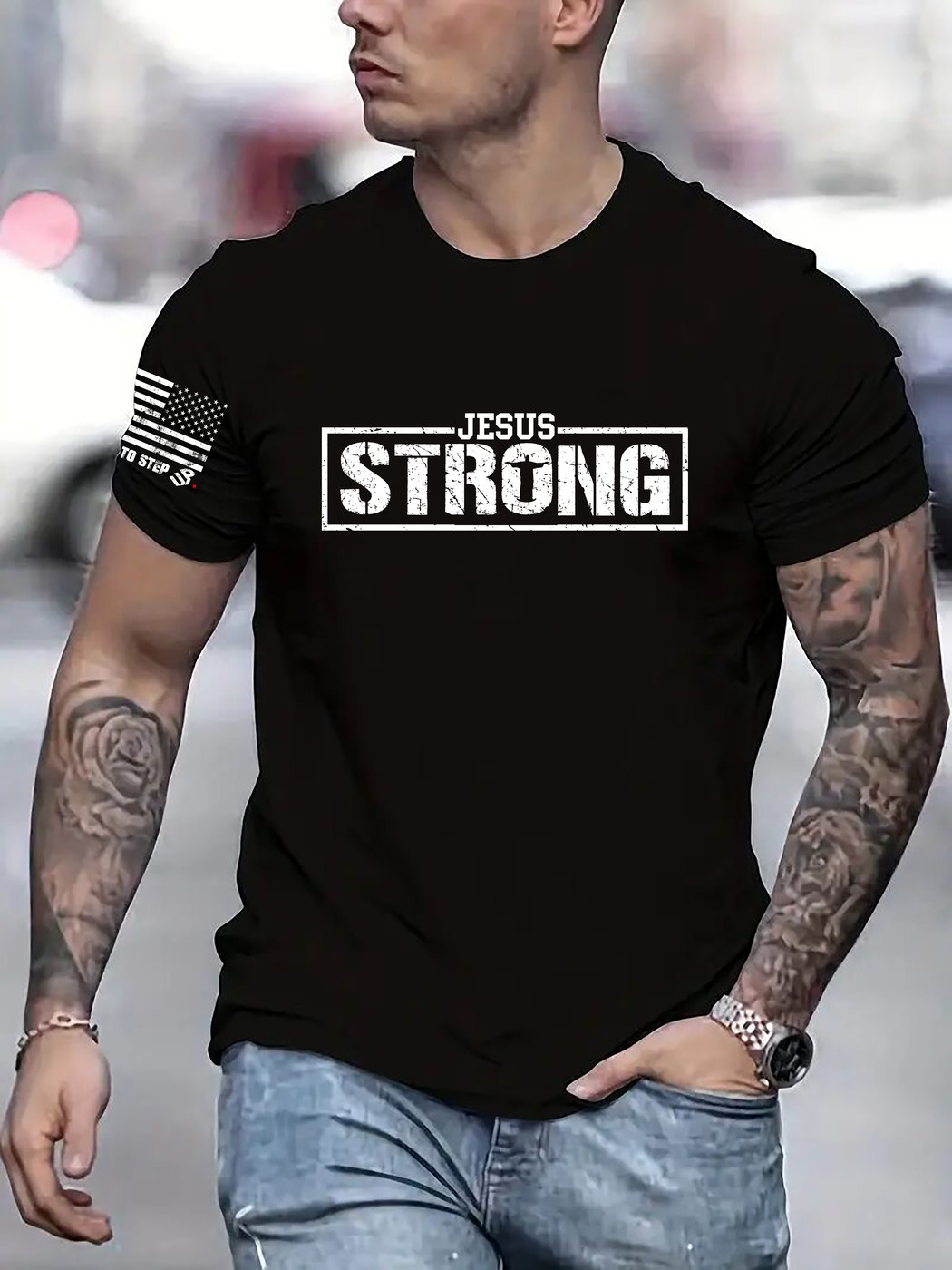 Jesus Strong on model